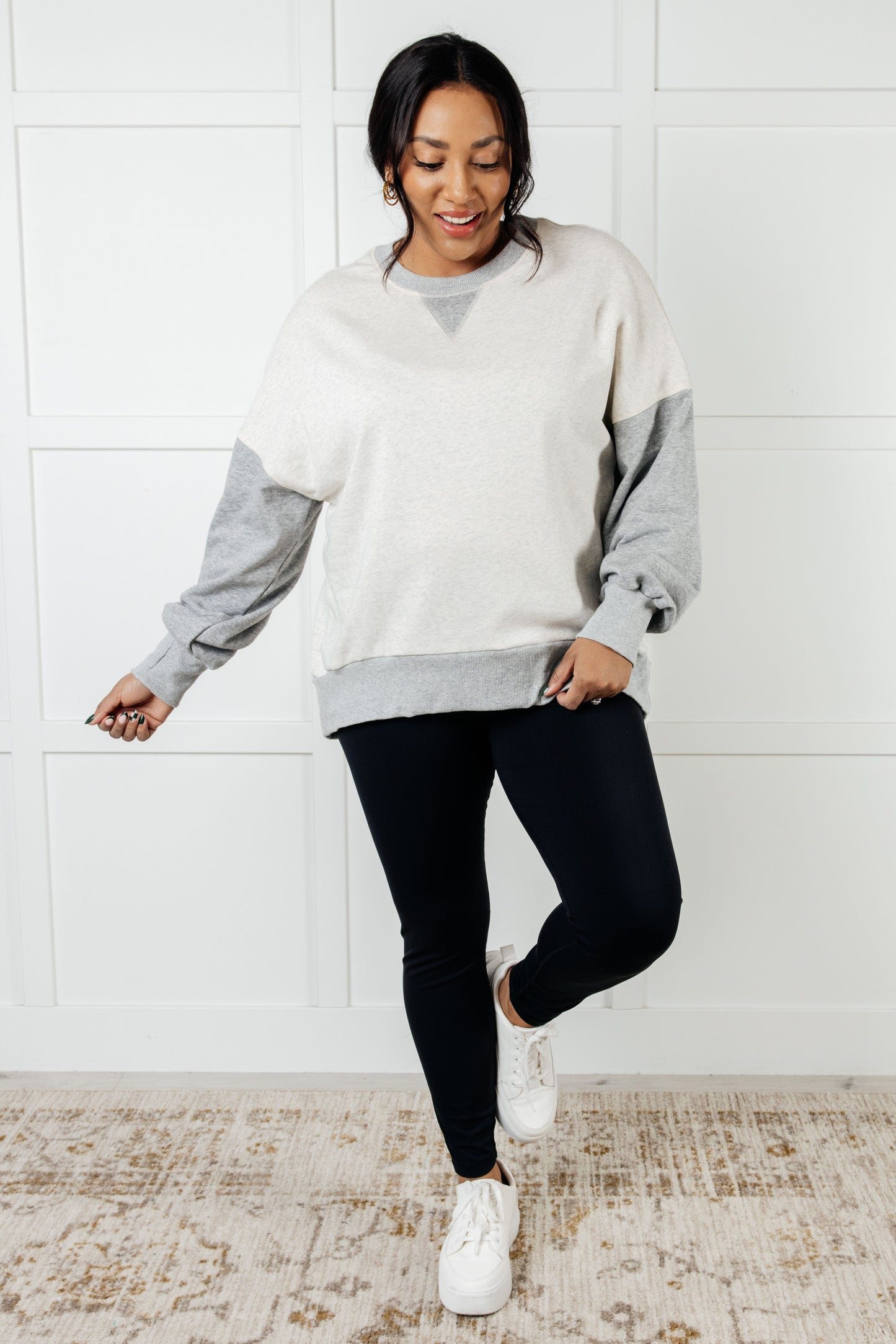 Bring it Together Color Block Pullover